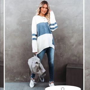 Count the city blocks colorblock sweater
